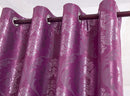 2 of 3:Panneau occultant à 8 œillets Marabella Jacquard, Marsala, 54 x 84 pouces 