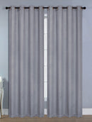 1 of 1:Peyton Blackout Curtain with Foam Backing, Silver, 54x84 Inches 