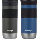 1 of 3:Contigo Paquete de 2 botellas de taza de viaje con cierre hermético, Blue-Core-Sake, 16 onzas 