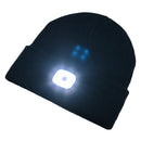 1 of 5:Beamie Hat With Built-in Rechargeable Led Head Lights, Navy 