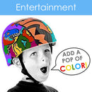 2 of 5:Raskullz Dry-Erase Color Me Helmet, Ages 3-5 Years, Orange-Black 