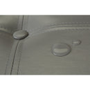 4 of 4:Simplify Faux Leather Folding Storage Ottoman Cube in Grey 