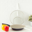 4 of 5:Home Basics 3 Piece Finely Netted Mesh Splatter Screen Set, White 