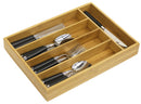 2 of 14:Home Basics Bamboo Cutlery Tray, 10x14 Inches 