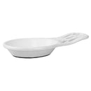 3 of 9:Home Basics Iris Collection Reposacucharas de hierro fundido, color blanco 