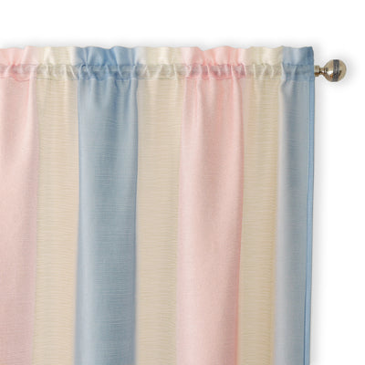 2 of 6:Spectrum Textured Sheer Rod Pocket Panel, Rose Quartz Serenity, 50x84 Inches 