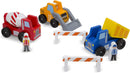 1 of 4:Melissa & Doug Construction Vehicle Wooden Play Set, 8 Pieces 