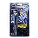 1 of 1:Ultra Max Men's Triple Blade Razors With Aloe Strip - 3 Pack 