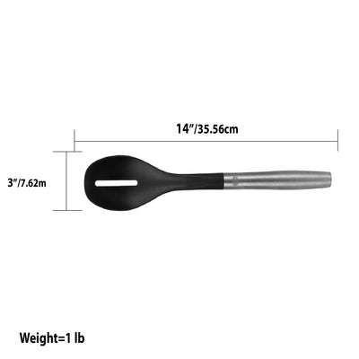 8 of 10:Home Basics Mesa Scratch-Resistant Nylon Slotted Spoon with Stainless-Steel, 13 Inches 