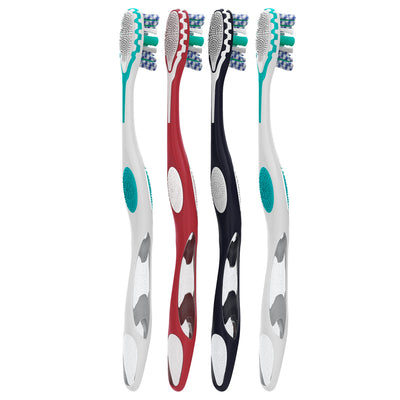 3 of 5:Colgate 360 ​​Advanced Optic White Cepillo de dientes, suave, 4 unidades 
