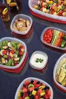 5 of 5:Rubbermaid Easy Find Lids Food Storage Containers 20-Piece Set, Red 