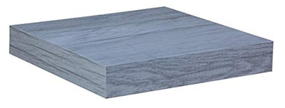 2 of 3:Home Basics Decorative Square Wood Floating Shelf, Gray, 9x9x1.5 Inches 
