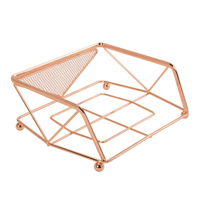 5 of 5:Kitchen Details Geode Napkin Holder in Copper 