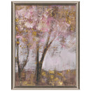 1 of 1:PREMIUS Pink Forest with Gold Foil Plating Wall Art, 13x17 Inches 