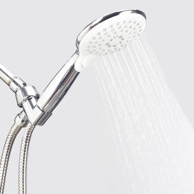 4 of 8:Ensemble pommeau de douche à effet pluie 3 fonctions et cordon Bath Bliss Boulevard 