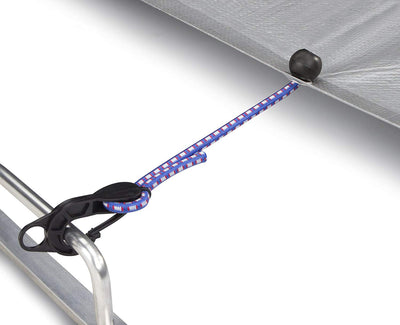 4 of 5:Lot de 12 tendeurs élastiques réglables Tekton pour bâches avec crochets d'ancrage à boule 