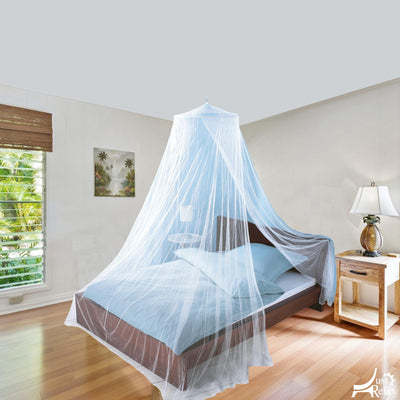 2 of 7:Just Relax Elegante juego de dosel para cama con mosquitera, blanco, Queen-King 