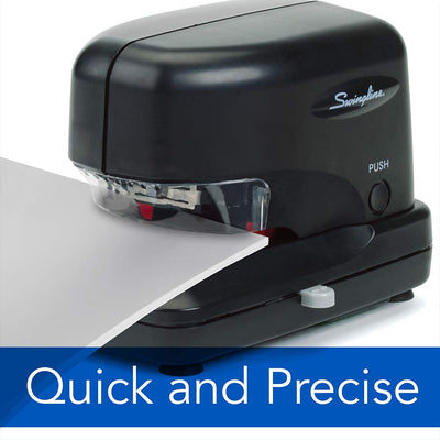 4 of 4:Swingline Heavy Duty 70 Sheet Capacity Electric Stapler, Black 