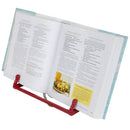 2 of 4:Home Basics Cast Iron Chevron Design Cookbook Stand, Red, 10.5x5.5x9 Inches 