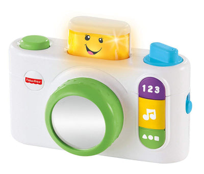 1 of 5:Caméra selfie Click'n Learn Rires et Apprentissage de Fisher-Price, blanche 