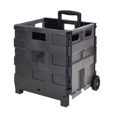 1 of 2:Simplify Tote & Go Collapsible Utility Cart, Black, 16.5x14.5x15.75 Inches 