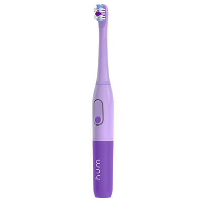 2 of 5:Brosse à dents intelligente Colgate Hum à piles avec étui de voyage, violet 