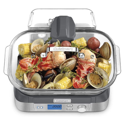 2 of 5:Cuiseur vapeur numérique en verre Cook Fresh de Cuisinart, acier inoxydable, 1 litre 