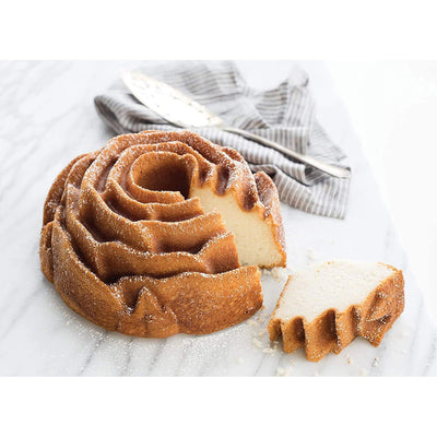 6 of 7:Nordic Ware Platinum Rose Cast Aluminum Bundt Pan, 10 Cup, Copper 