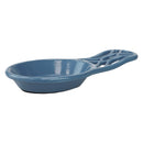 6 of 10:Repose-cuillère en fonte Home Basics Iris Collection, bleu ardoise 