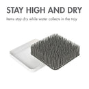 6 of 6:Boon Grass Countertop Baby Bottle Drying Rack, Gray, 9.5x9.5x2.5 Inches 