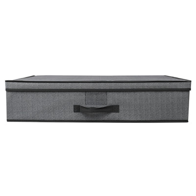 1 of 7:Home Basics Herringbone Under The Bed Storage Box, Gray, 16x28x6 Inches 