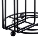 4 of 5:Home Basics Double Wire Free Standing Paper Towel Holder, Black 