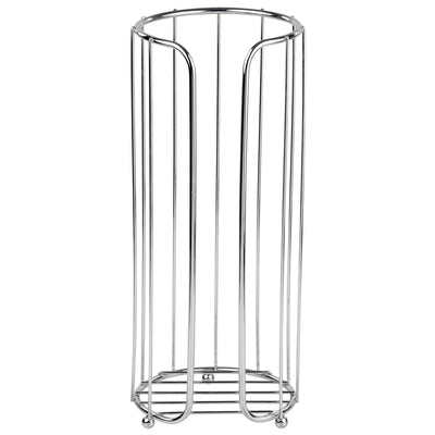 2 of 4:Home Basics Chrome Plated Steel Bath Tissue Reserve 