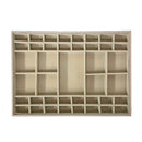 1 of 2:Solution de rangement ultime pour bijoux PREMIUS, plateau empilable, 14 x 10 x 1 pouces, gris, 41 compartiments 