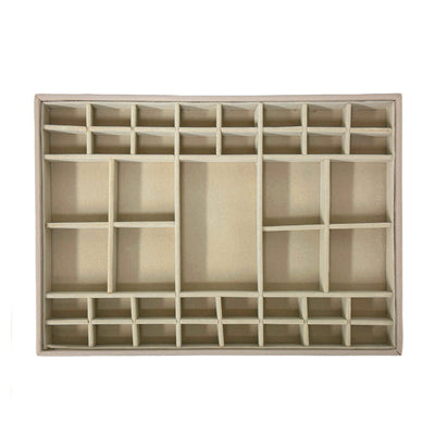 1 of 2:Solution de rangement ultime pour bijoux PREMIUS, plateau empilable, 14 x 10 x 1 pouces, gris, 41 compartiments 