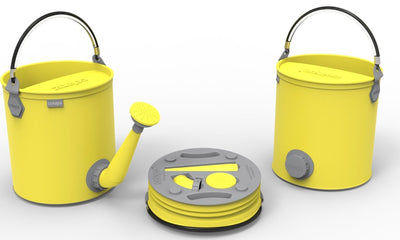 2 of 3:Arrosoir pliable 2 en 1 ColourWave, 7 litres, jaune soleil 