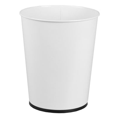 1 of 1:Home Basics Metal Waste Bin, White, 5 Liter 