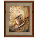 1 of 1:PREMIUS Espresso Framed Wall Art With Buttons, 11x13 Inches 