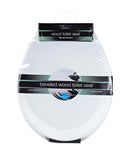 2 of 2:Bath Bliss Beveled Standard Round Toilet Seat, White 