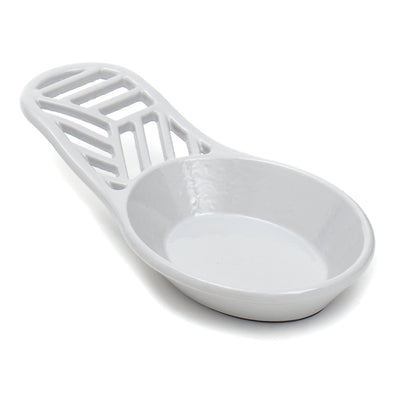 1 of 5:Home Basics Cast Iron Lines Design Spoon Rest, Gray, 7.5x3.5x1.3 Inches 
