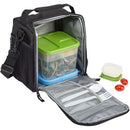 4 of 4:Rubbermaid LunchBlox Lunch Bag, Medium, Black Etch, 5.38 x 8.75 x 8.88 Inches 