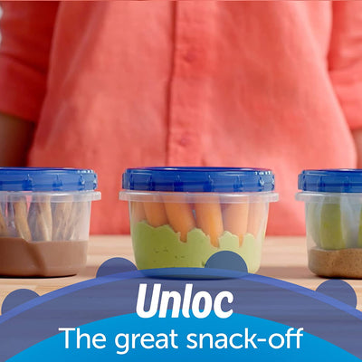 3 of 7:Ziploc Twist N Loc Contenedores reutilizables para almacenamiento de alimentos, paquete variado, 5 unidades 