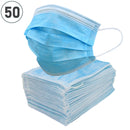 3 of 4:Mascarilla protectora desechable Premius, banda elástica, alambre metálico para la nariz, paquete de 50 