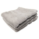 1 of 1:Feather and Stitch 2-Ply Wash Cloth, 2-Pack, 13x13 Inches, Silver 