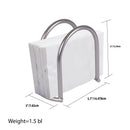 4 of 4:Home Basics Napkin Holder, Satin Nickel Simplicity Collection 