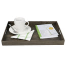 3 of 4:Home Basics Rustic Wood Like Serving Tray, Ash, 13x18 Inches 