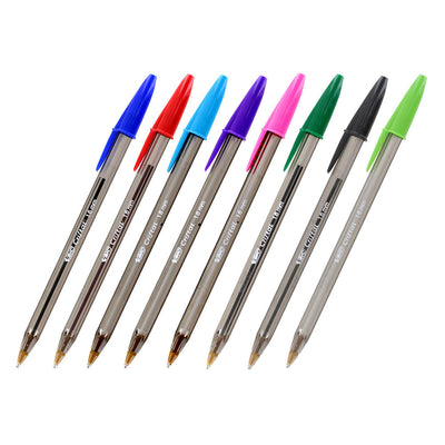 2 of 3:Stylos Bic Cristal Xtra Bold Point 1,6 mm, encres assorties, paquet de 24 