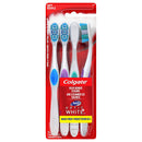 1 of 2:Brosse à dents Colgate 360° Optic White avec nettoyeur de langue et de joues, souple, lot de 4 