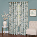 1 of 6:Tranquil Lined Blackout 8 Grommet Window Panel, Turquoise-Mist, 50x84 Inches 