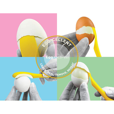 2 of 7:FusionBrands EggXact Peel Egg Peeler, The Easy Egg Peeler Tool 